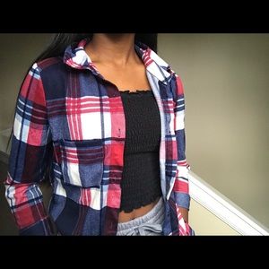 red an blue flannel